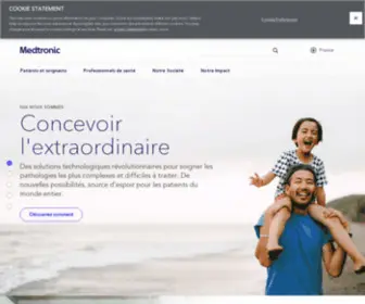 Medtronic.fr(Technologies médicales de pointe) Screenshot