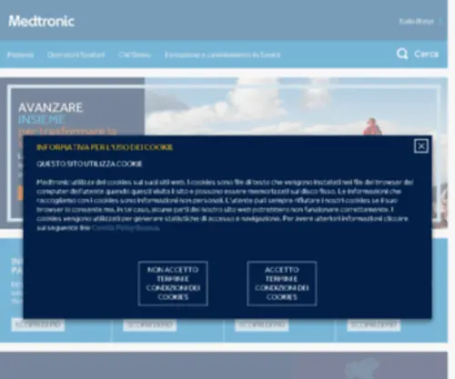 Medtronic.it(Home) Screenshot