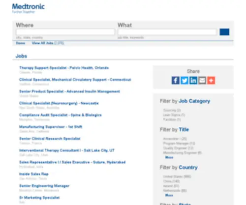 Medtronic.jobs(Medtronic jobs) Screenshot