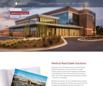 Medvest.com(Medical Real Estate Developer) Screenshot