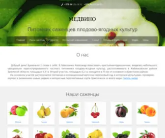 Medvino.net(Питомник саженцев плодово) Screenshot