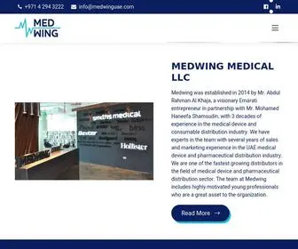 Medwinguae.com(MEDWING MEDICAL LLC) Screenshot