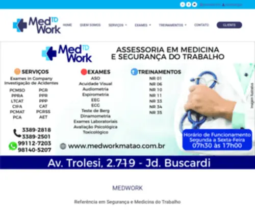 Medworkmatao.com.br(Med Work) Screenshot