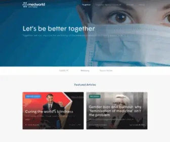 MedWorld.org(Doctor Wellbeing and Community) Screenshot
