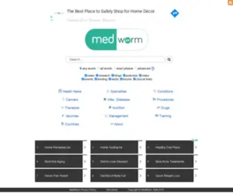 Medworm.com(Medical Search Engine and RSS News) Screenshot