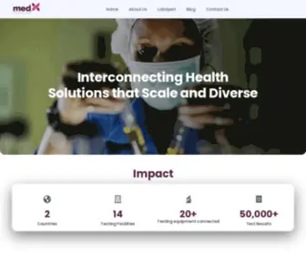 Medx.international(Interconnecting Health Solutions that Scale and Diverse) Screenshot