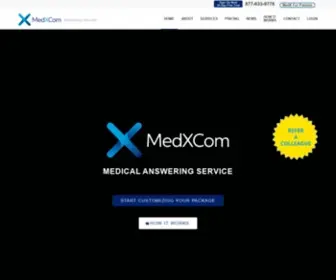 MedXcom.com(Medical Answering Service) Screenshot