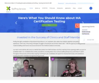 MedXstaffingservices.com(Med-X Staffing Services) Screenshot