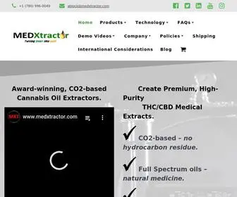 MedXtractor.com(Small-scale cannabis oils CO2 extractors) Screenshot