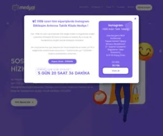 Medyai.com(Sosyal Medya Hizmetleri) Screenshot