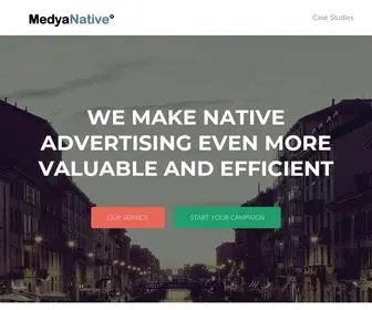 Medyanative.com(Performance Based Mobile Native Advertising MedyaNative) Screenshot