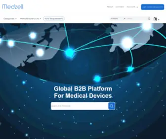 Medzell.net(Global B2B Platform for Medical Devices) Screenshot