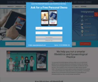 Medzsoft.com(Patient and woman Health care portal for obgyn) Screenshot