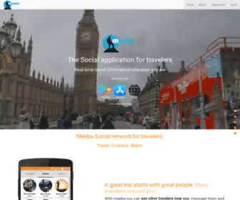 Meeba-APP.com(Meeba social application for travelers) Screenshot
