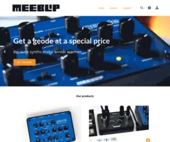 Meeblip.com(Award winning synthesizers for making electronic music) Screenshot