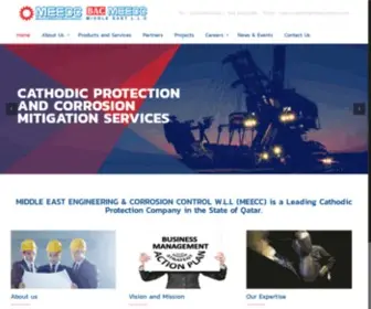 Meeccqatar.com(Middle East Engineering & Corrosion Control W.L.L) Screenshot