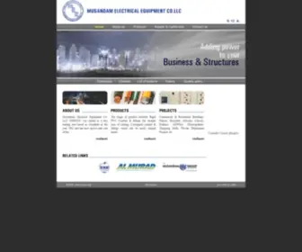 Meecouae.com(Musandam Electrical Equipment Co) Screenshot