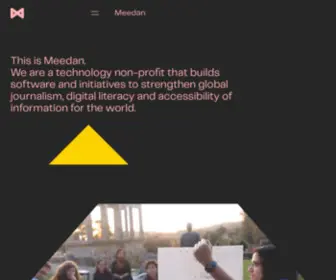 Meedan.net(We are a technology non) Screenshot