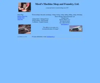 Meeds.ca(Meed's Machine Shop and Foundry) Screenshot