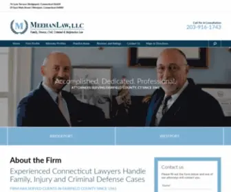 Meehanlaw.com(Westport Divorce Attorney) Screenshot