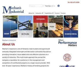 Meehans.ca(Meehan's Industrial) Screenshot