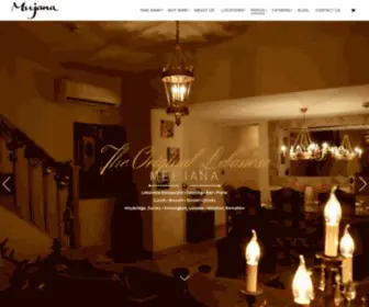 Meejana.co.uk(Great Lebanese Restaurants in Weybridge) Screenshot