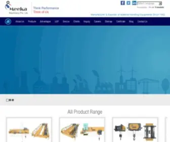 Meekamachinery.com(Material Handling Equipment) Screenshot