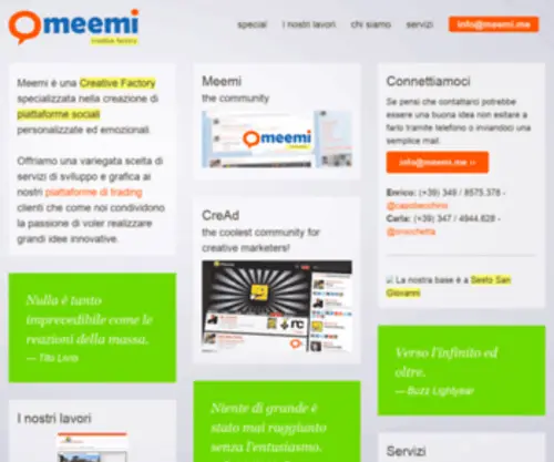 Meemi.me(Sviluppo Web & Graphic Design) Screenshot
