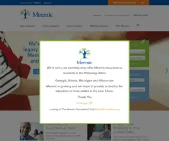 Meemic.com(Meemic Insurance Company) Screenshot