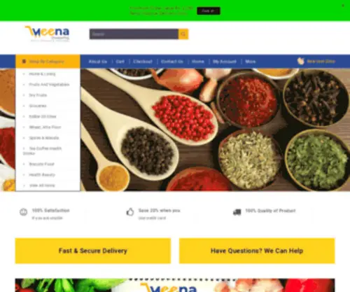 Meenashopping.com(Customer Support 24/7. Check out 1000+products from our #1 Best Online grocery store) Screenshot