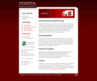 Meentix.de(SEO-Beratung, Domainhandel, Internet-Projekte) Screenshot