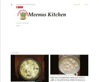 Meenuskitchen.com(Meenus Kitchen) Screenshot