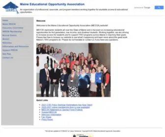 Meeoa.org(Maine Educational Opportunity Association) Screenshot