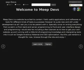 Meepdevs.org(Meep Devs) Screenshot