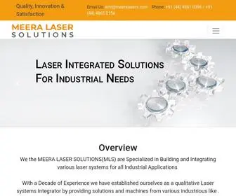 Meeralasers.com(Meera Laser Solutions) Screenshot