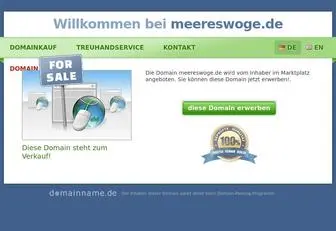 Meereswoge.de(Steht zum Verkauf) Screenshot