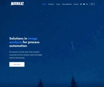 Meerkat.com.br(Meerkat, solutions in Computer Vision) Screenshot