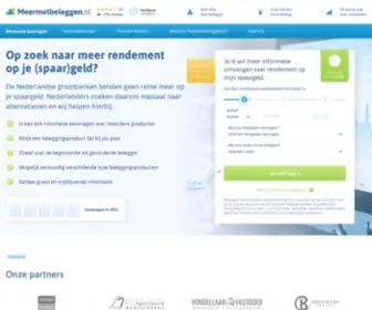 Meermetbeleggen.nl(De eerste stap naar meer rendement) Screenshot