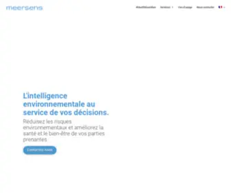 Meersens.com(Réduisez les risques environnementaux et améliorez la santé et le bien) Screenshot