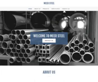 Meersteel.com(Meer Steel) Screenshot