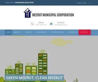 Meerutnagarnigam.com(The official website of Nagar Nigam Meerut) Screenshot