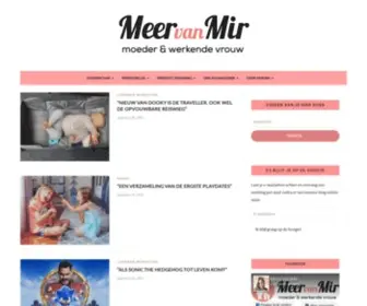 Meervanmir.eu(Mama en lifestyle blog) Screenshot