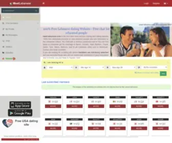 Meet-Lebanese.com(Lebanese Dating Website) Screenshot