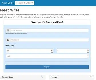 Meet-W4M.com(Meet W4M) Screenshot