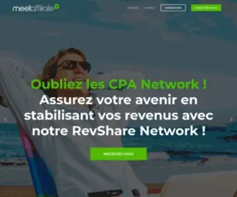 Meetaffiliate.com(Passez à la vitesse supérieure avec le spécialiste de l’affiliation dating) Screenshot