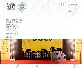 Meetdocsfestival.com(Kharkiv MeetDocs Eastern Ukrainian Film Festival) Screenshot