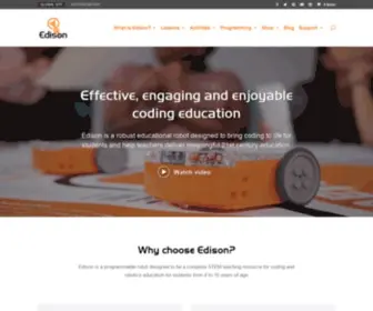 Meetedison.com(Edison Programmable Robot) Screenshot