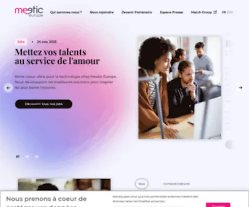 Meetic-Europe.com(Meetic Europe : la référence européenne des services de rencontre) Screenshot