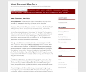 Meetilluminatimembers.com(Meet Illuminati Members) Screenshot