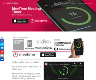 Meetimeapps.com(MeeTime Meeting Timer) Screenshot